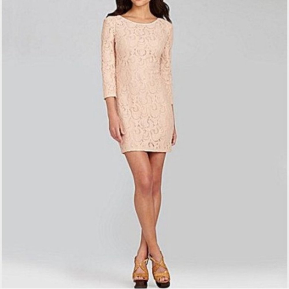 GIANNI BINI GRETA LACE VINTAGE COCKTAIL DRESS -L - Picture 10 of 10